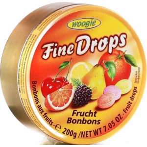 WOOGIE - MIXED FRUIT DROPS IN TIN 